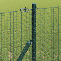 Recinzione con pali. Verde 1.2 x 25 m Acciaio 3351731