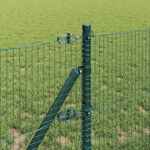 Recinzione con pali. Verde 0.4 x 50 m Acciaio 3351746