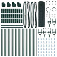 Recinzione con pali. Verde 0.5 x 50 m Acciaio 3351748