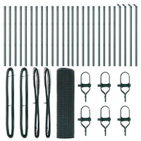 Recinzione con pali. Verde 0.8 x 50 m Acciaio 3351758