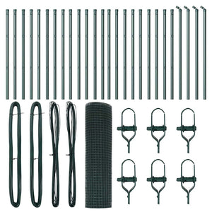Recinzione con pali. Verde 0.8 x 50 m Acciaio 3351759