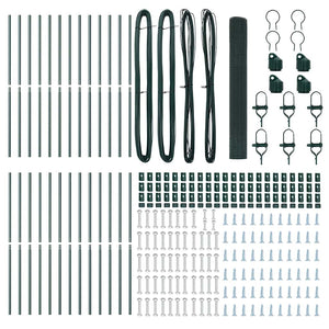 Recinzione con pali. Verde 1 x 50 m Acciaio 3351763
