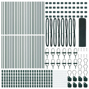 Recinzione con pali. Verde 0.4 x 100 m Acciaio 3351776
