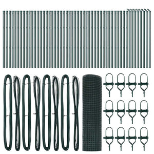 Recinzione con pali. Verde 0.5 x 100 m Acciaio 3351780
