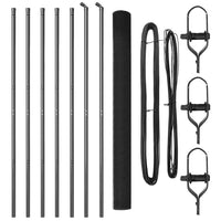 Recinzione con pali. Grigio 1.6 x 10 m Acciaio 3351824