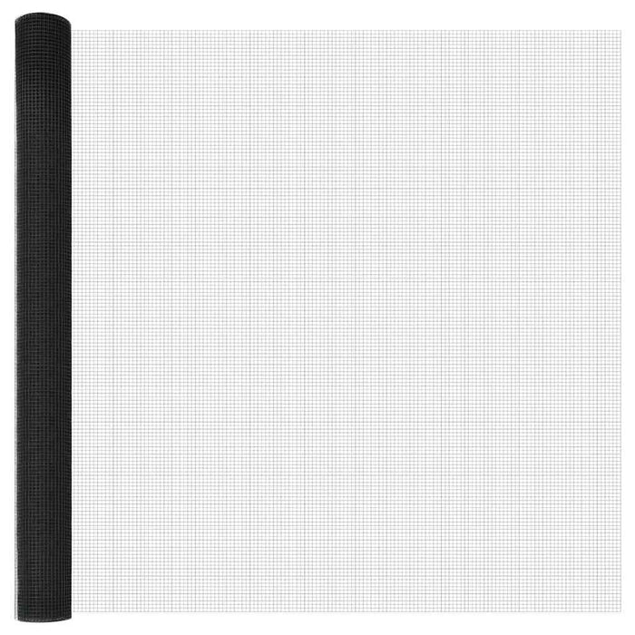 Recinzione con pali. Grigio 1.6 x 10 m Acciaio 3351825