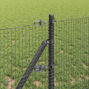Recinzione con pali. Grigio 0.5 x 25 m Acciaio 3351833