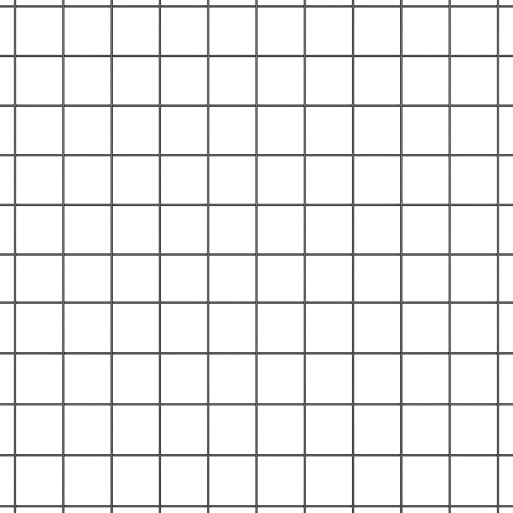 Recinzione con pali. Grigio 0.6 x 25 m Acciaio 3351838