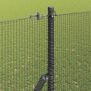 Recinzione con pali. Grigio 1.6 x 25 m Acciaio 3351859