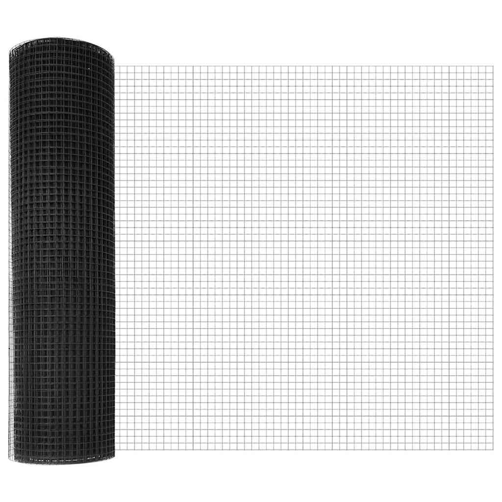 Recinzione con pali. Grigio 0.8 x 50 m Acciaio 3351874