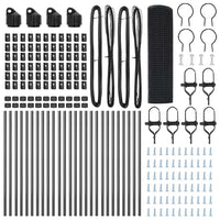 Recinzione con pali. Grigio 0.8 x 50 m Acciaio 3351877