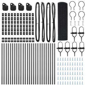 Recinzione con pali. Grigio 0.8 x 50 m Acciaio 3351877