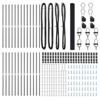 Recinzione con pali. Grigio 1.5 x 50 m Acciaio 3351891