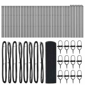 Recinzione con pali. Grigio 0.6 x 100 m Acciaio 3351901