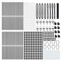 Recinzione con pali. Grigio 1 x 100 m Acciaio 3351908