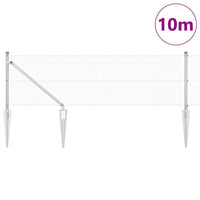 Recinzione con pali. Argento 0.5 x 10 m Acciaio 3351914