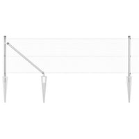 Recinzione con pali. Argento 0.4 x 25 m Acciaio 3351946