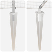 Recinzione con pali. Argento 1.4 x 25 m Acciaio 3351970