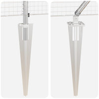 Recinzione con pali. Argento 1.2 x 50 m Acciaio 3352003