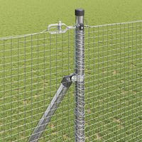 Recinzione con pali. Argento 1.5 x 50 m Acciaio 3352010