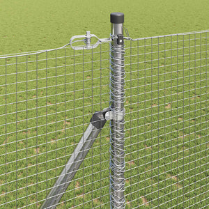 Recinzione con pali. Argento 1.5 x 50 m Acciaio 3352010