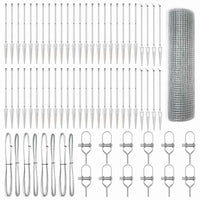 Recinzione con pali. Argento 0.5 x 100 m Acciaio 3352017