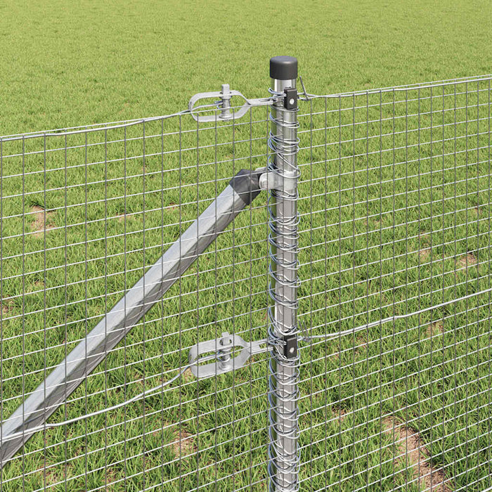 Recinzione con pali. Argento 0.5 x 100 m Acciaio 3352019