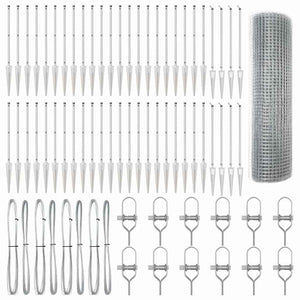 Recinzione con pali. Argento 0.5 x 100 m Acciaio 3352019
