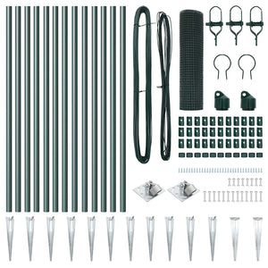 Recinzione con pali. Verde 0.4 x 25 m Acciaio 3352067