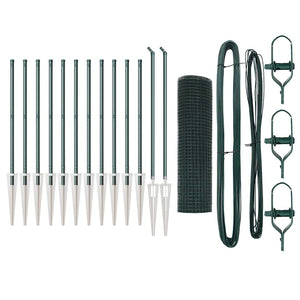 Recinzione con pali. Verde 0.6 x 25 m Acciaio 3352072