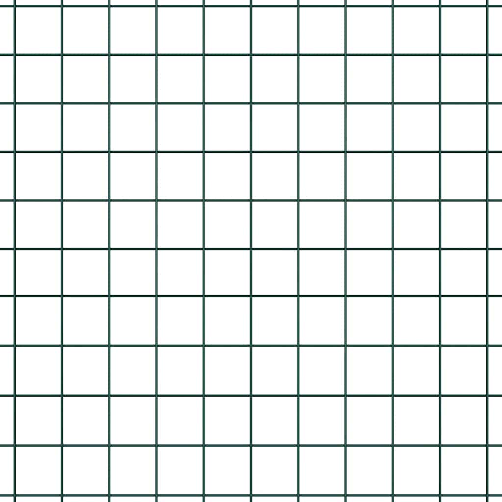 Recinzione con pali. Verde 0.6 x 25 m Acciaio 3352075