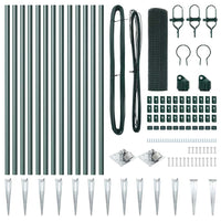 Recinzione con pali. Verde 0.8 x 25 m Acciaio 3352079