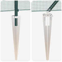 Recinzione con pali. Verde 1 x 50 m Acciaio 3352115