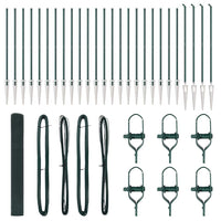 Recinzione con pali. Verde 1.4 x 50 m Acciaio 3352125