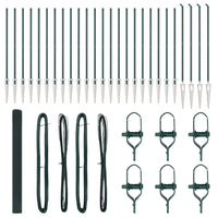 Recinzione con pali. Verde 1.5 x 50 m Acciaio 3352127