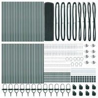 Recinzione con pali. Verde 0.5 x 100 m Acciaio 3352133