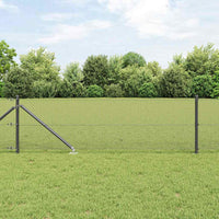Recinzione con pali. Grigio 0.5 x 25 m Acciaio 3352186