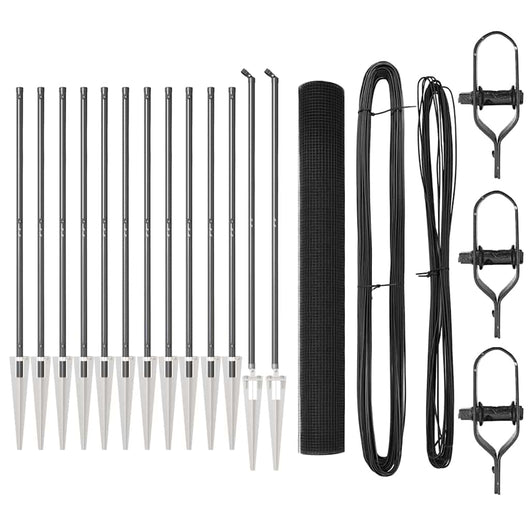 Recinzione con pali. Grigio 1.2 x 25 m Acciaio 3352204