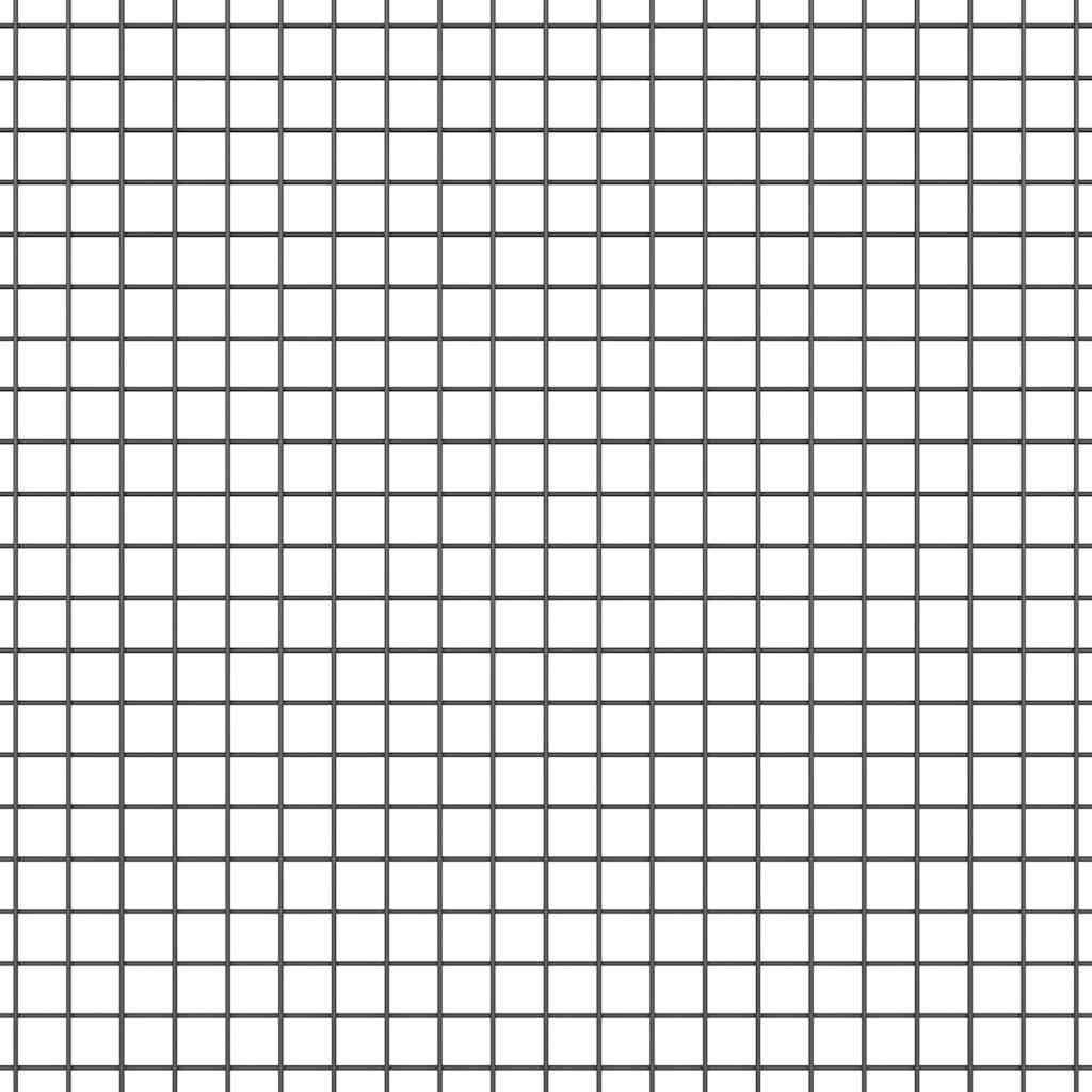 Recinzione con pali. Grigio 1.6 x 25 m Acciaio 3352214