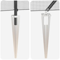 Recinzione con pali. Grigio 1.4 x 50 m Acciaio 3352241