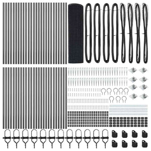 Recinzione con pali. Grigio 0.4 x 100 m Acciaio 3352249