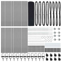 Recinzione con pali. Grigio 0.5 x 100 m Acciaio 3352252