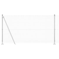 Recinzione con pali. Argento 1.2 x 25 m Acciaio 3352320