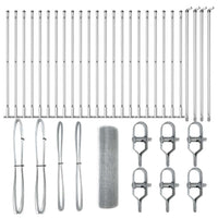 Recinzione con pali. Argento 0.6 x 50 m Acciaio 3352343