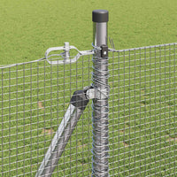 Recinzione con pali. Argento 0.8 x 50 m Acciaio 3352347