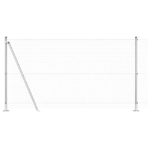 Recinzione con pali. Argento 1.2 x 50 m Acciaio 3352358