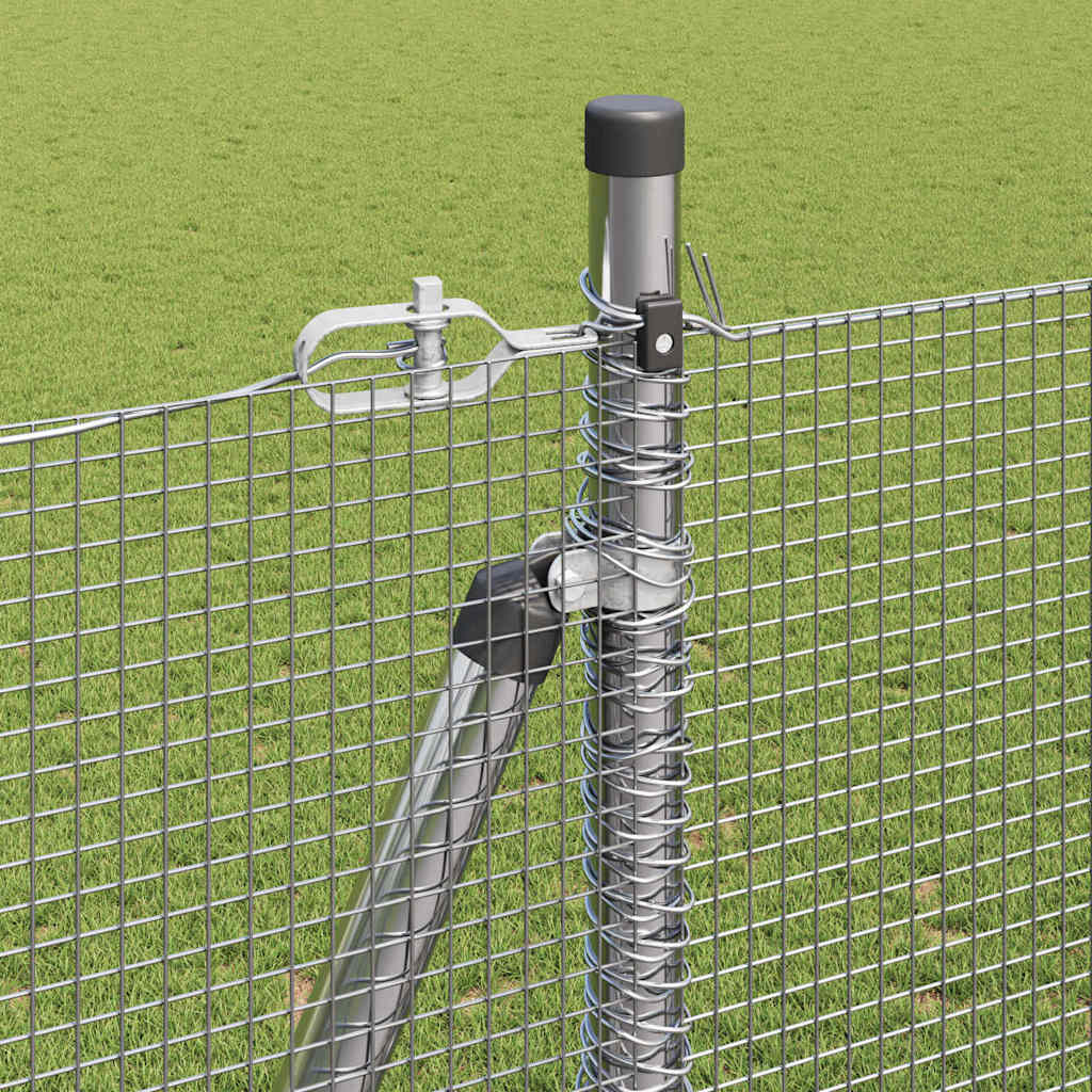 Recinzione con pali. Argento 1.4 x 50 m Acciaio 3352359