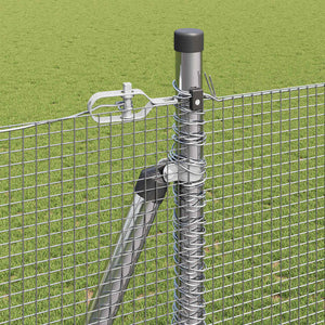 Recinzione con pali. Argento 1.4 x 50 m Acciaio 3352359