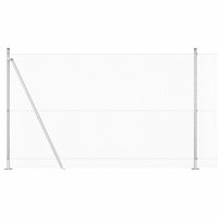 Recinzione con pali. Argento 1.4 x 50 m Acciaio 3352359