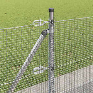 Recinzione con pali. Argento 0.6 x 100 m Acciaio 3352376